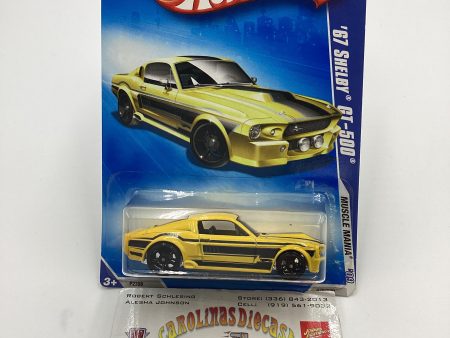 2009 Hot Wheels #078 67 Shelby GT-500 Yellow 23F Fashion