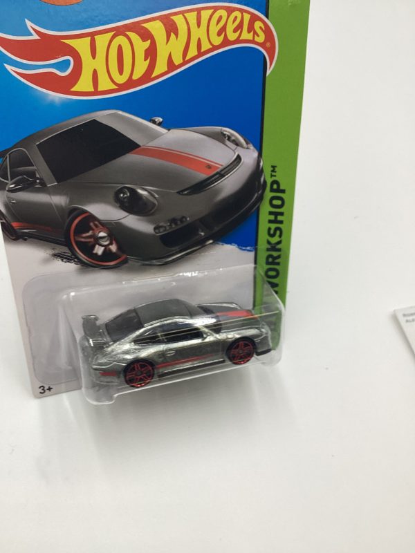 2015 Hot Wheels #196 Porsche 911 GT3 RS Zamac with protector Online now