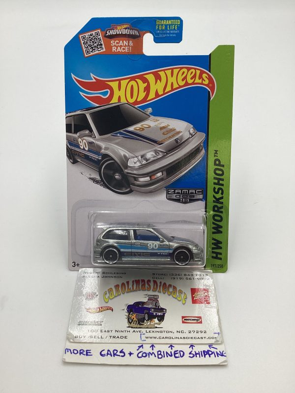 2015 Hot Wheels #197 Zamac 009 90 Honda Civic EF W  Protector Online Sale