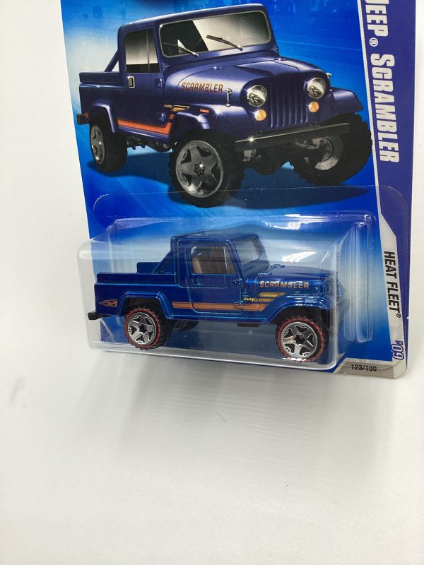 2009 Hot Wheels #123 Jeep Scrambler Blue Redline Tires Walmart Exclusive 237F Supply