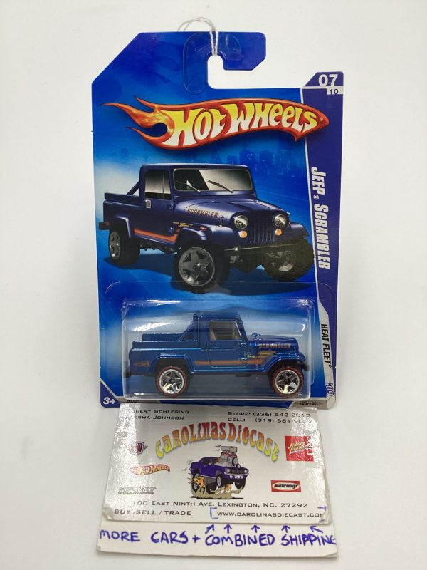 2009 Hot Wheels #123 Jeep Scrambler Blue Redline Tires Walmart Exclusive 237F Supply