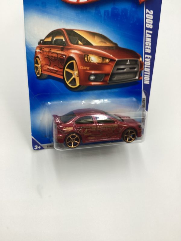 2009 Hot wheels #127 2008 Lancer Evolution FTE Red SR Hot on Sale