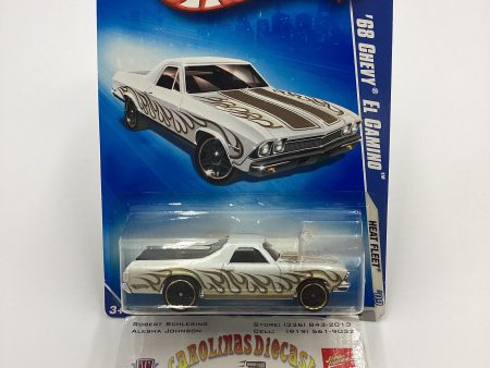 2009 Hot Wheels #118 68 Chevy El Camino White Walmart Exclusive 239A Supply