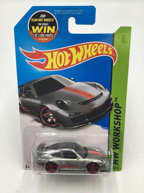 2015 Hot Wheels #196 Porsche 911 GT3 RS Zamac with protector Online now