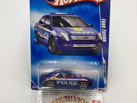 2009 Hot Wheels #109 Ford Fusion Police Blue 28G Online Sale