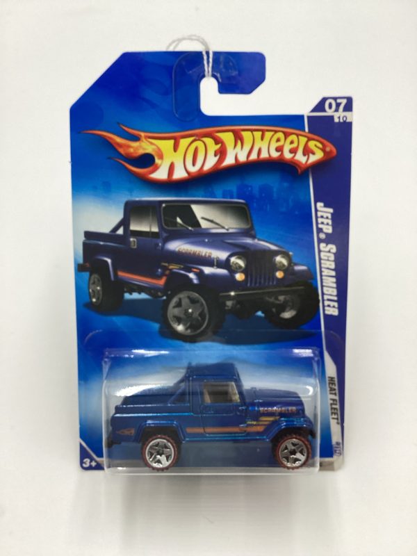 2009 Hot Wheels #123 Jeep Scrambler Blue Redline Tires Walmart Exclusive 237F Supply