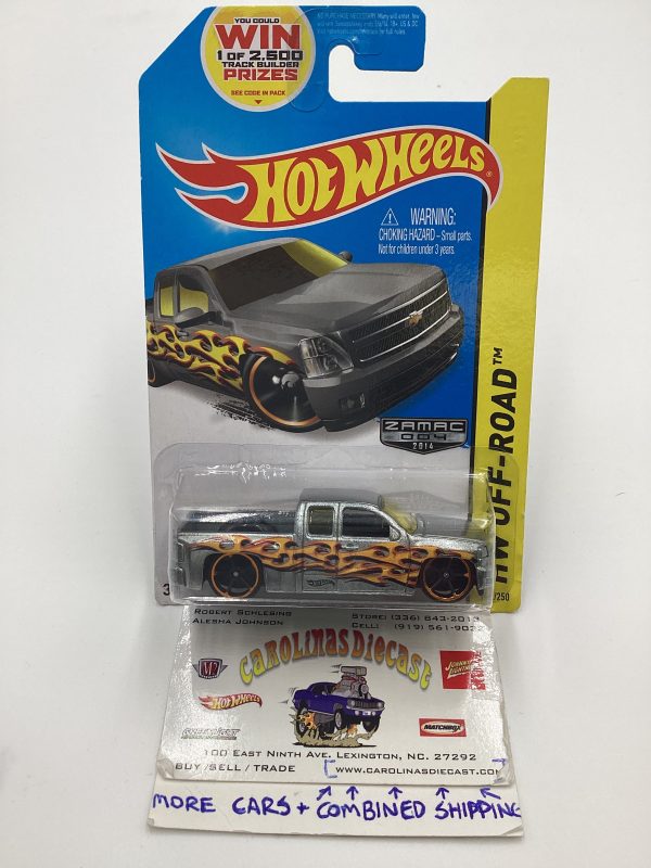 2014 Hot Wheels Zamac 004 #132 Chevy Silverado with protector For Cheap