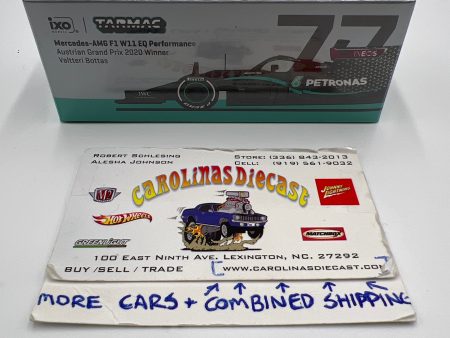 Tarmac Works Global64 IXO Models Valtteri Bottas Mercedes-AMG F1 W11 EQ Performance Austrian Grand Prix 2020 Winner Sealed Fashion