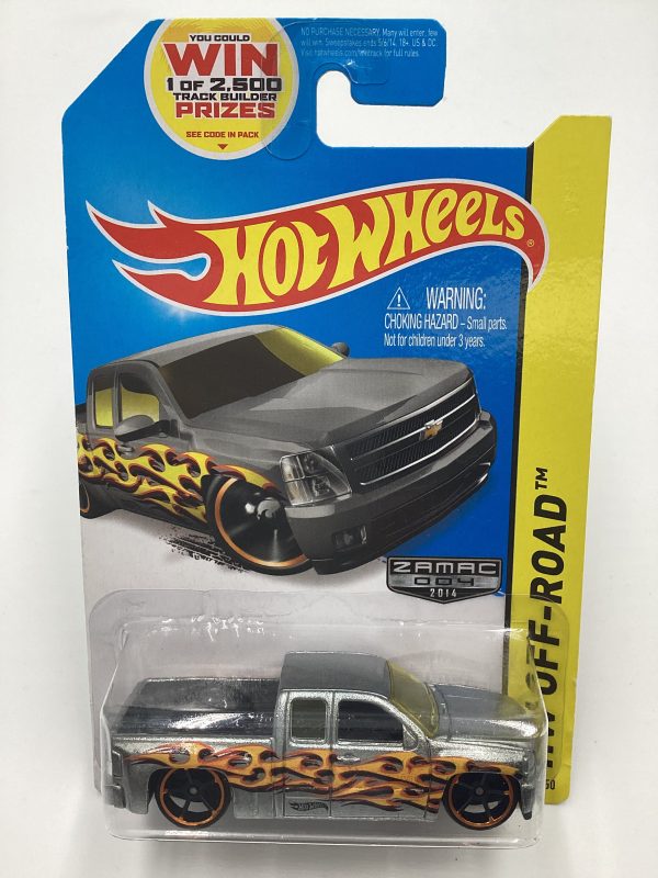 2014 Hot Wheels Zamac 004 #132 Chevy Silverado with protector For Cheap