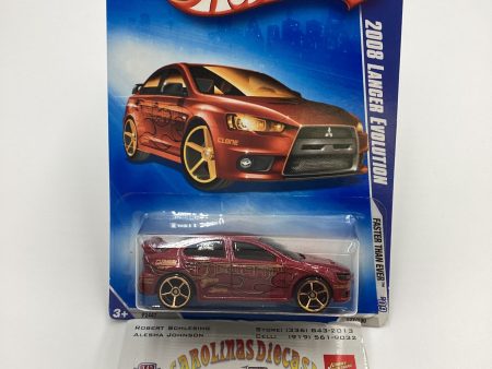 2009 Hot wheels #127 2008 Lancer Evolution FTE Red SR Hot on Sale