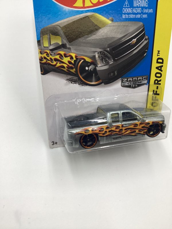 2014 Hot Wheels Zamac 004 #132 Chevy Silverado with protector For Cheap