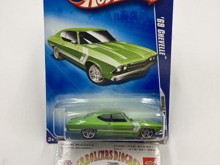 2009 Hot Wheels #084 69 Chevelle Green 5F Online Sale