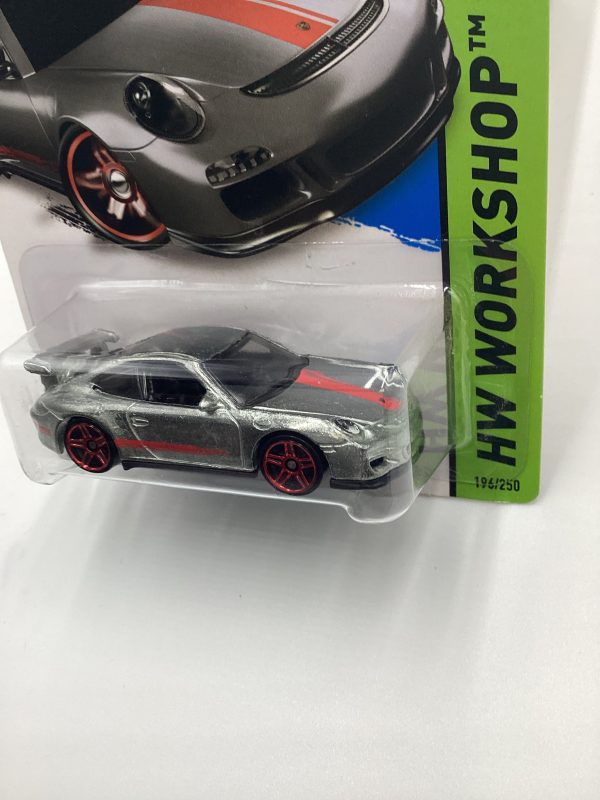 2015 Hot Wheels #196 Porsche 911 GT3 RS Zamac with protector Online now