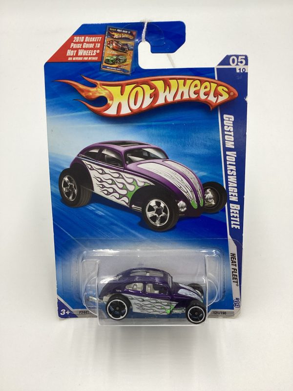 2009 Hot wheels #121 Custom Volkswagen Beetle Purple 97G Supply