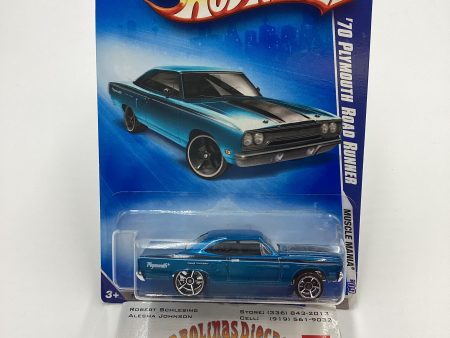 2009 Hot Wheels #079 70 Plymouth Road Runner Blue 46D Sale