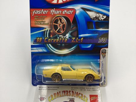 2006 Hot Wheels #007 69 Corvette ZL-1 Yellow faster than ever FTE 2C Online Sale