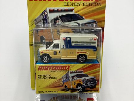 2011 Matchbox Lesley Edition Boone County Ford E-350 Ambulance Yellow Online Sale