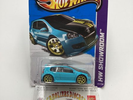 2013 Hot wheels #177 Volkswagen Golf GTI Light Blue 96B Cheap