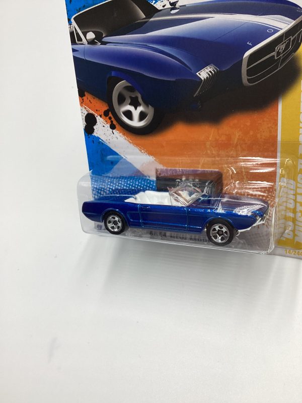 2011 Hot Wheels #14 63 Ford Mustang II Concept Blue 27F Fashion