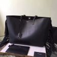 Yves Saint Laurent Black Large Shopping Bag With Fringed Online