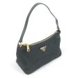 Prada Nylon Leather Hand Bag Pouch NERO Black 1N1413 Cheap