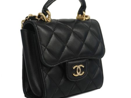 CHANEL   Matelasse Chain Shoulder Women s Lambskin Black Sale