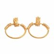 CHANEL Cocomark hoop earrings gold ladies Cheap