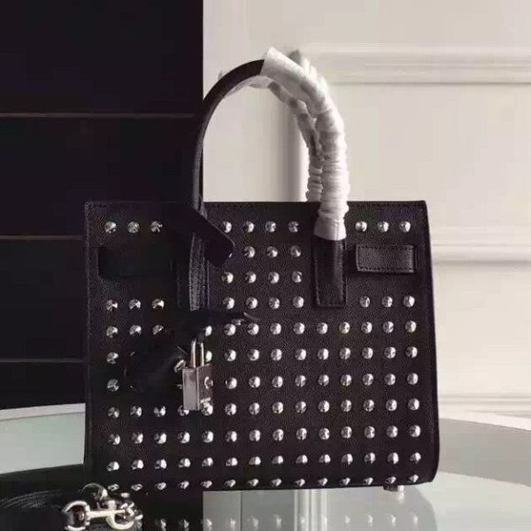 Yves Saint Laurent Nano Sac De Jour Bag With Metal Studs Hot on Sale