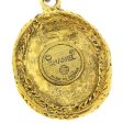 CHANEL Cocomark Necklace Pendant Vintage Gold Plated Ladies Supply