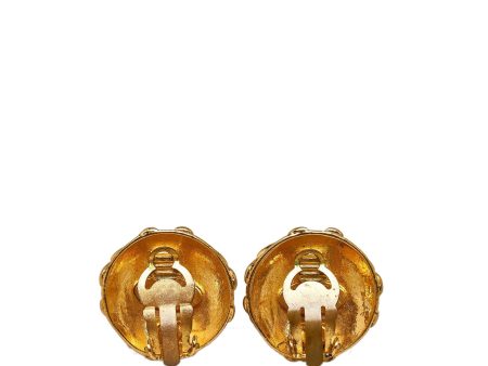 CHANEL CC Clip-on Earrings Costume Earrings Online now