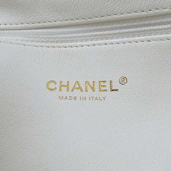 CHANEL Bag Matelasse Women s Backpack Caviar Skin White on Sale