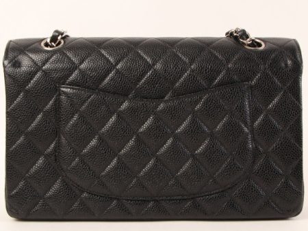 CHANEL Around 2000 Made Caviar Skin Classic Flap Chain Bag 25Cm Black Online Hot Sale