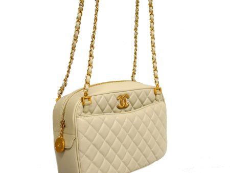 CHANEL   Matelasse Chain Shoulder Women s Leather Shoulder Bag Gray For Sale