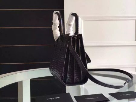 Yves Saint Laurent Nano Sac De Jour Lizard Embossed Bag For Sale