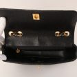 CHANEL Around 1995 Made Caviar Skin Mademoiselle Stitch Turn-Lock Chain Bag Black Hot on Sale