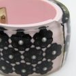 CHANEL Here Mark Resin Bangle Black,Pink Online Sale