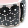 CHANEL Here Mark Resin Bangle Black,Pink Online Sale