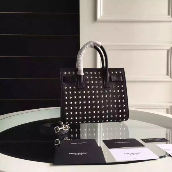 Yves Saint Laurent Nano Sac De Jour Bag With Metal Studs Hot on Sale