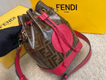 Fendi motif in black and brown leather Bag Supply