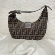 FENDI Zucca Canvas Shoulder Bag For Sale