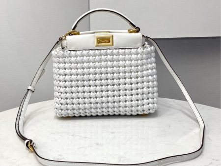 White Fendi woman shoulder handbag Cheap