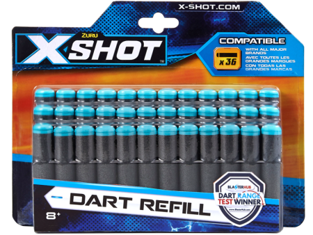 ZURU XSHOT 36PK DARTS REFILL (REFRESH) Fashion