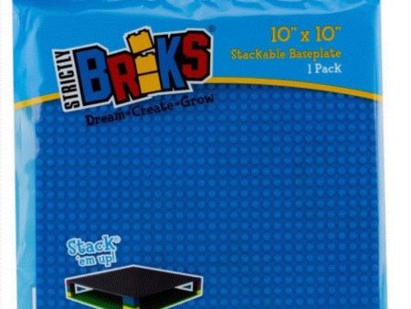 STRICTLY BRIKS SINGLE BASEPLATE BLUE Hot on Sale